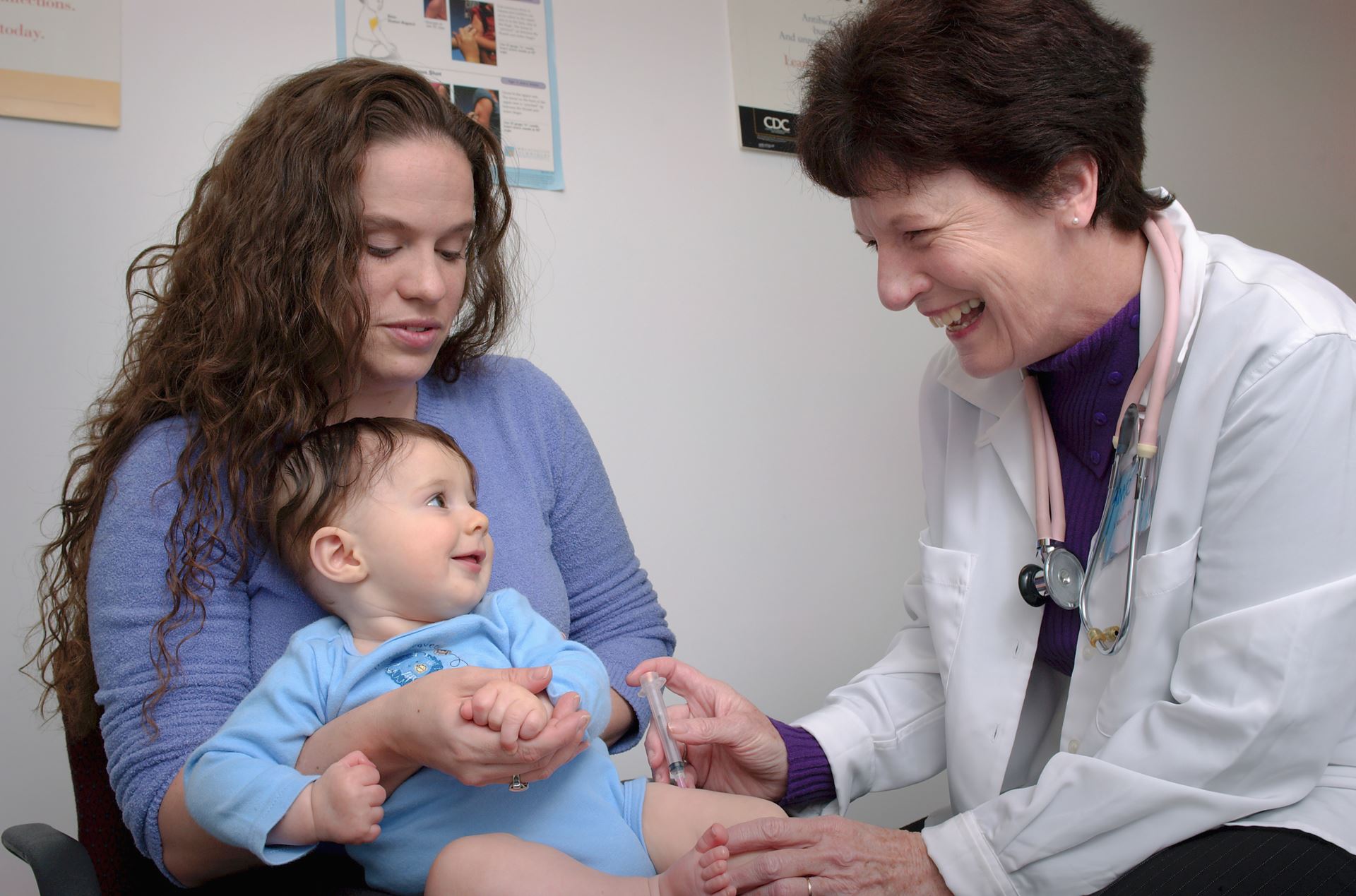 Child being vaccinated