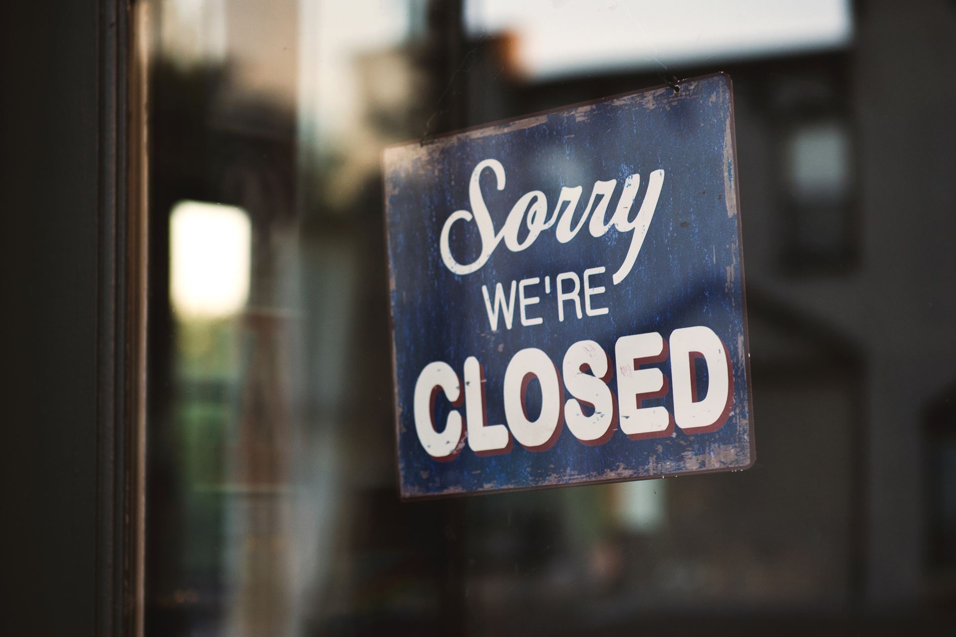 Sorry, we're closed